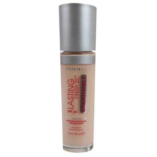 Rimmel Lasting Finish 25 Hour Foundation - 010 Light Porcelain - Click Image to Close