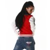 Funky Diva College Style Baseball Jacket - Red - Size L/XL
