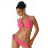 2 Piece Halter Neck Bikini - Pink - Size L