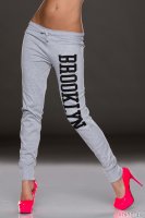 Brooklyn Cotton Sweat Pants - Grey - Size S/M